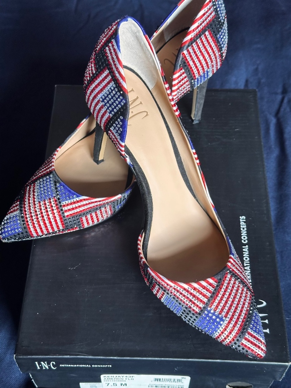 I.N.C International Concepts Patriotic Red,White &Blue